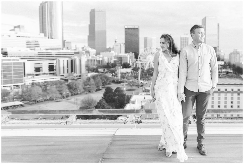 Atlanta_Georgia_Wedding_Photographer_Engagement_Portraits_Light and Airy_ Atlanta Rooftop